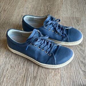 Birkenstock Arran Sneakers Size 8 - 8.5 Eur 39 Blue Tennis Shoes Low Profile
